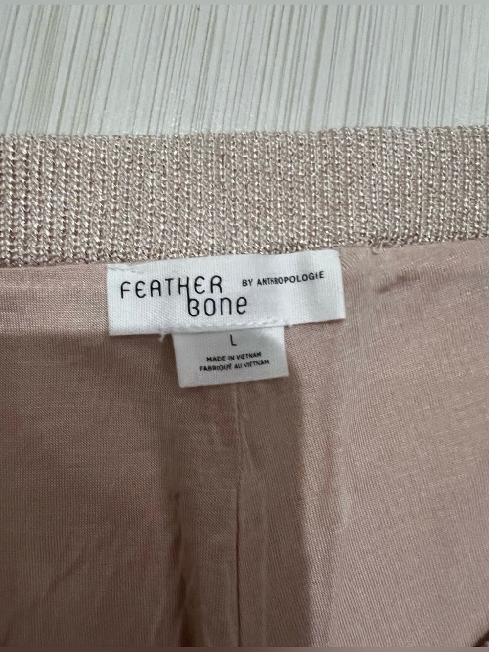 Timeless Anthropologie Wide-Leg Knit Pants in Light Beige - Picture 9 of 13